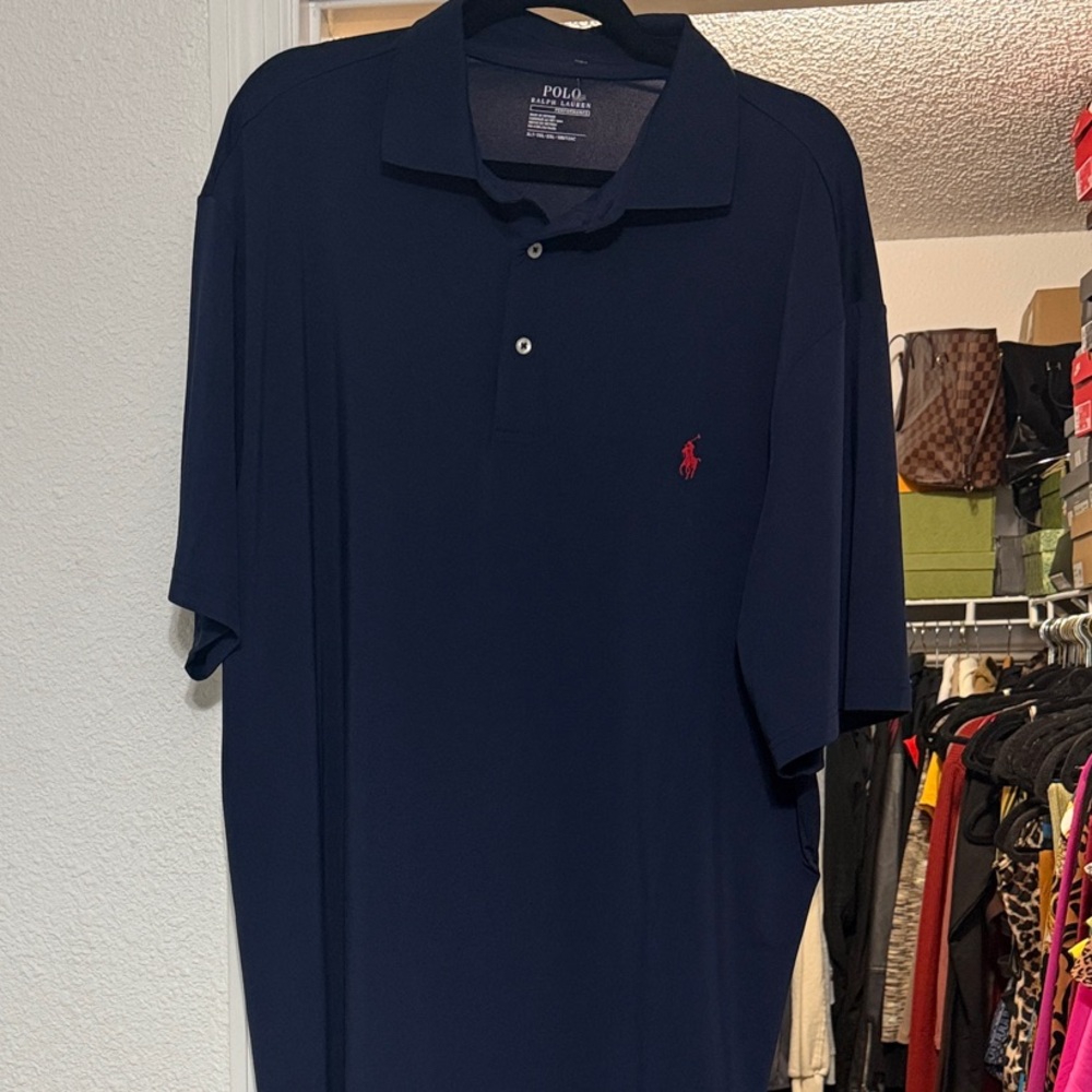 Polo by Ralph Lauren Men's Dark Blue Polo Shirt